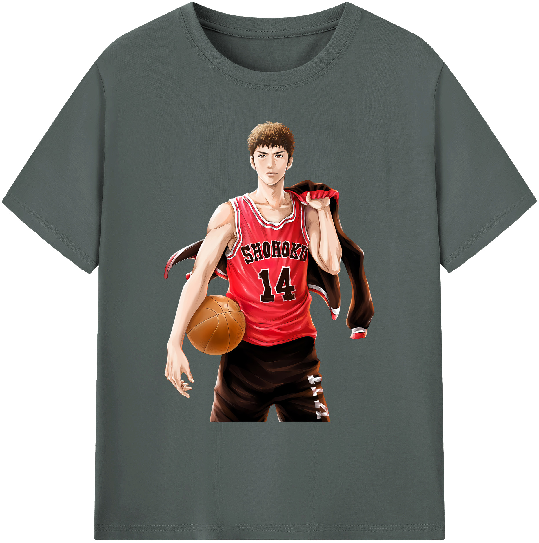 （画像用） SLAM DUNK／スラムダンク 綿100％ メンズ半袖Tシャツ｜肌触りやわらか＆通気性